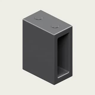 Крепление штанги 30 × 10 к стене